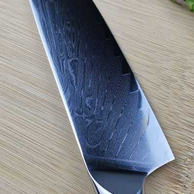 Aya Damascus Chef Knife 8 Inch Green