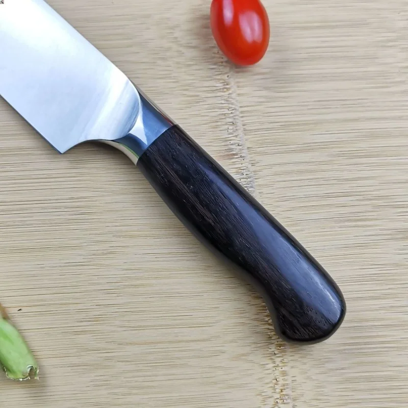 Chef Knife 8 Inch with Black Wood Handle