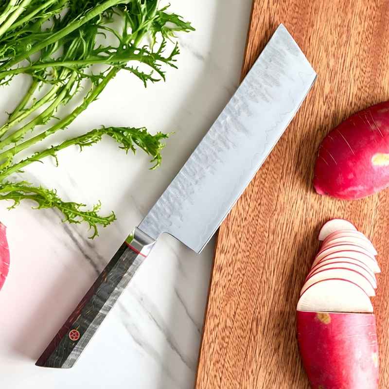 Tsuru Forged Nakiri Knife 18cm
